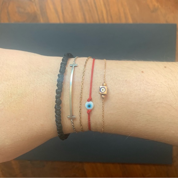 Hand Crafted Jewelry - 14K Rose Gold Evil Eye Bracelet – Made in Bulgaria